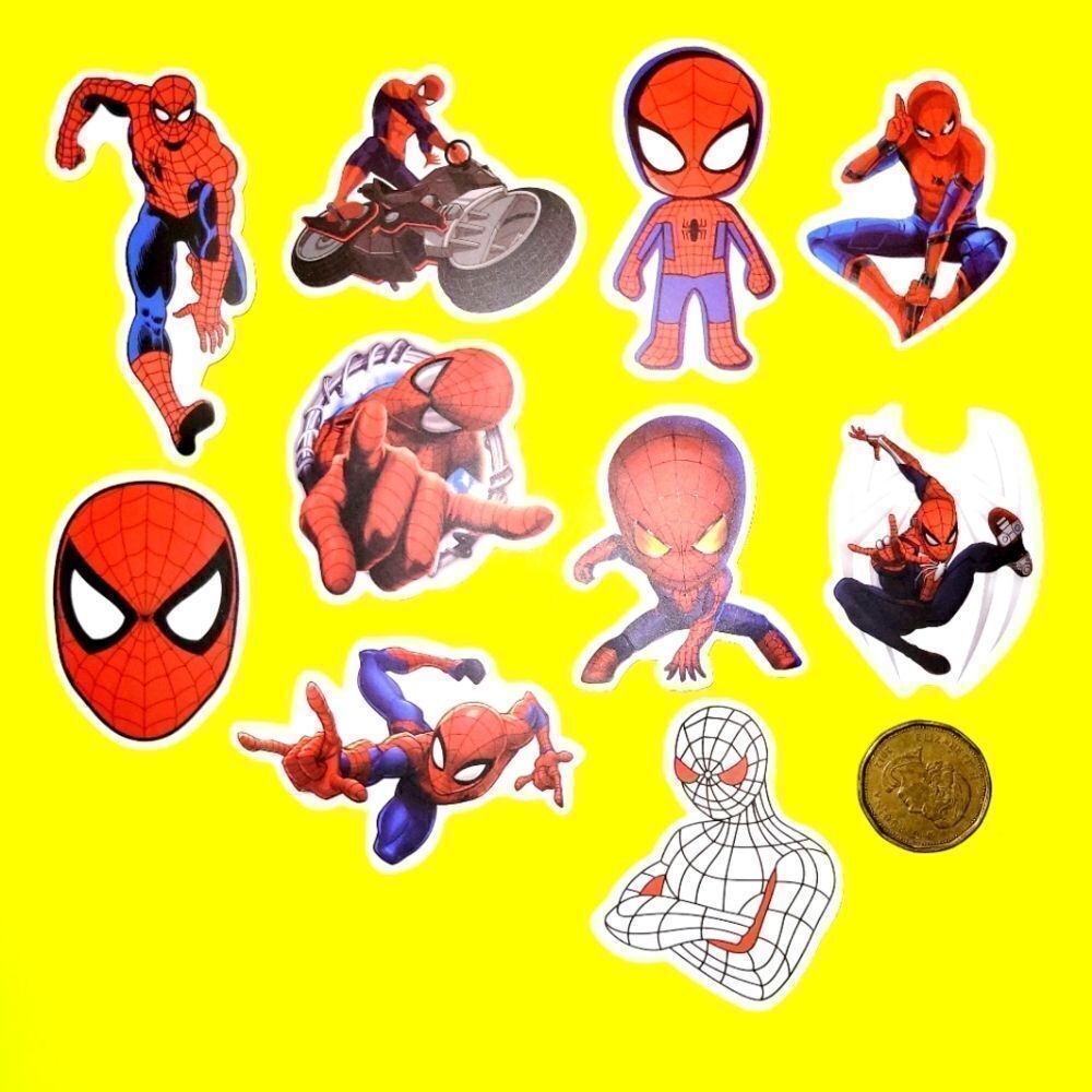 3/$20 Brand New 10x Waterproof Spiderman Stickers #1